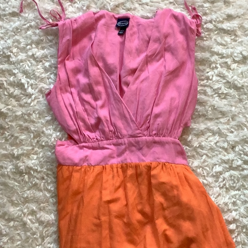 SCOOP Multi-Colored Dress with Mid Cut-outs